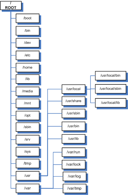 Linux Directory Structure in Visual View