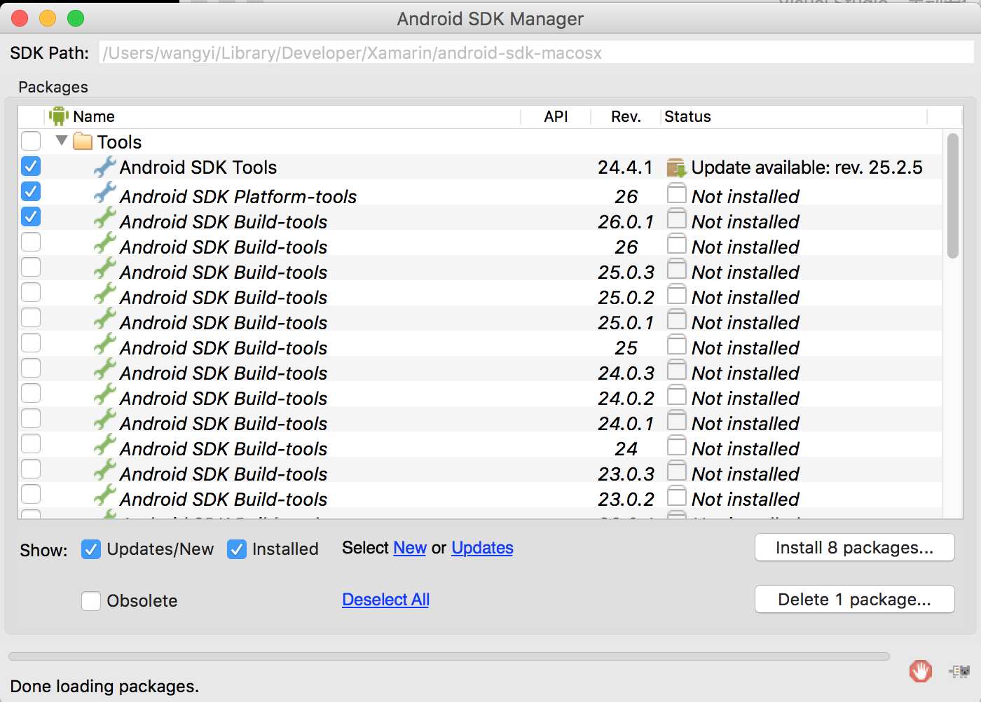 ANDROID SDK MANAGER